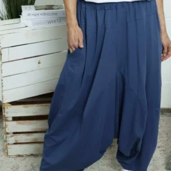Janine Cotton Harem Trousers Blue 8 Janine Cotton Harem Trousers Blue -Kitandkaboodal Store IMG 3033 19a8dd8a e66b 43c8 8f8d 7bd0c1f66479