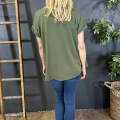 Genevieve Cotton Tee Khaki -Kitandkaboodal Store IMG 3057 9bda8882 f981 4e37 96ff bbfafe0c9ce5