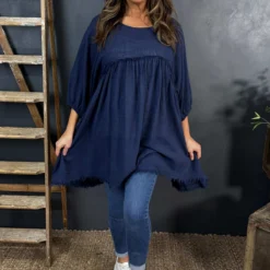 Kadenzia Cotton Tunic Navy