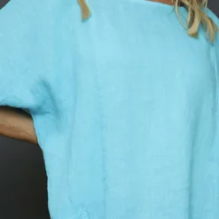 Beatrice Pocket Linen Top Kingfisher 8 Beatrice Pocket Linen Top Kingfisher -Kitandkaboodal Store IMG 3064 d9306305 13a2 4096 af07 bdf162101102