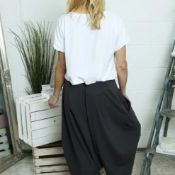Janine Cotton Harem Trousers Charcoal 9 Janine Cotton Harem Trousers Charcoal -Kitandkaboodal Store IMG 3067 440a6bce 51da 4de8 a873 6de6994d2867