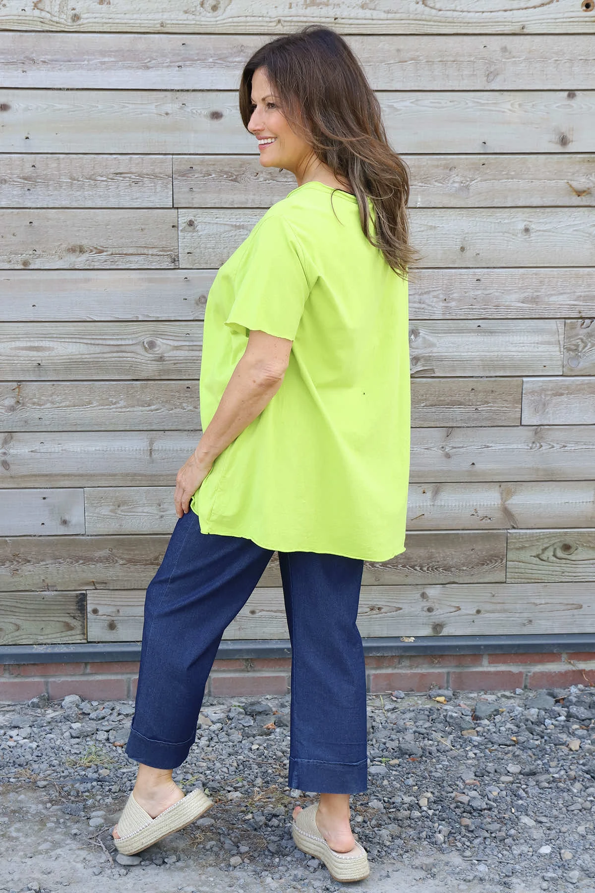 Steffani Cotton Top Lime 6 Steffani Cotton Top Lime - Image 4