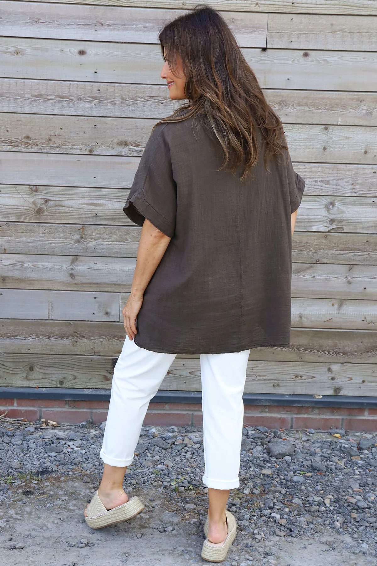 Amadi Flower Cotton Top Cocoa 6 Amadi Flower Cotton Top Cocoa - Image 4