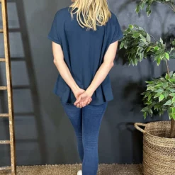 Genevieve Cotton Tee Navy 9 Genevieve Cotton Tee Navy -Kitandkaboodal Store IMG 3096 ea12108f 988f 4123 95d7 2fe6295da588