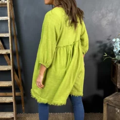 Kadenzia Cotton Tunic Green 9 Kadenzia Cotton Tunic Green -Kitandkaboodal Store IMG 3115 07dc631e eec5 4c72 8324 f1da9100e5b0