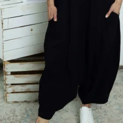 Janine Cotton Harem Trousers Black 7 Janine Cotton Harem Trousers Black -Kitandkaboodal Store IMG 3118 04b2bc7b 26a7 4048 9824 34cf67a91fcd