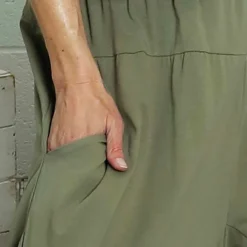 Janine Cotton Harem Trousers Khaki -Kitandkaboodal Store IMG 3122 ef396806 21b7 4a2d 9b3d cc31b39676ea