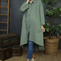 Marcella Linen Shirt Khaki
