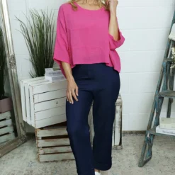 Maya Linen Top Fuchsia 8 Maya Linen Top Fuchsia -Kitandkaboodal Store IMG 3183 6ad45769 5bad 4108 a8b6 25e080409072