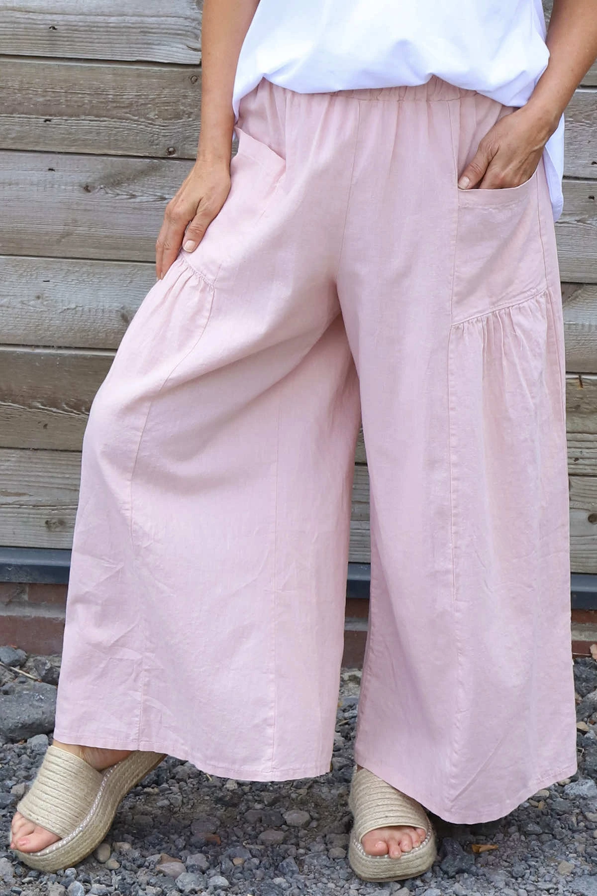 Aitana Pocket Linen Trousers Pink 4 Aitana Pocket Linen Trousers Pink - Image 2