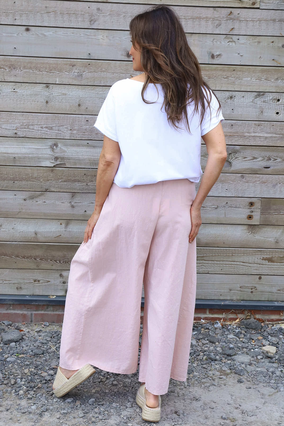Aitana Pocket Linen Trousers Pink 6 Aitana Pocket Linen Trousers Pink - Image 4