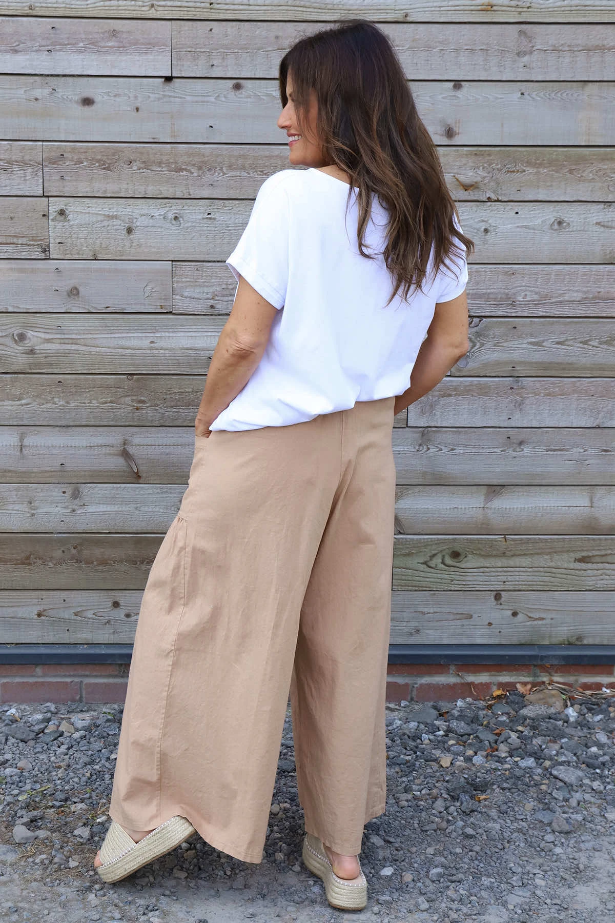 Aitana Pocket Linen Trousers Camel 6 Aitana Pocket Linen Trousers Camel - Image 4