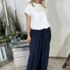 Ameera Wide Leg Trousers Navy -Kitandkaboodal Store IMG 3260 427ef655 f903 4307 b716 4f8cb23d49ac