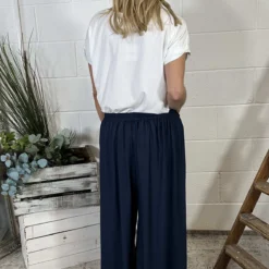 Ameera Wide Leg Trousers Navy 9 Ameera Wide Leg Trousers Navy -Kitandkaboodal Store IMG 3270 10e3376d accb 4fa7 bcce fce64b5da08d