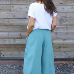 Aitana Pocket Linen Trousers Sage Green -Kitandkaboodal Store IMG 3282 30768cbc aebf 4ea0 84d7 b624d6716093