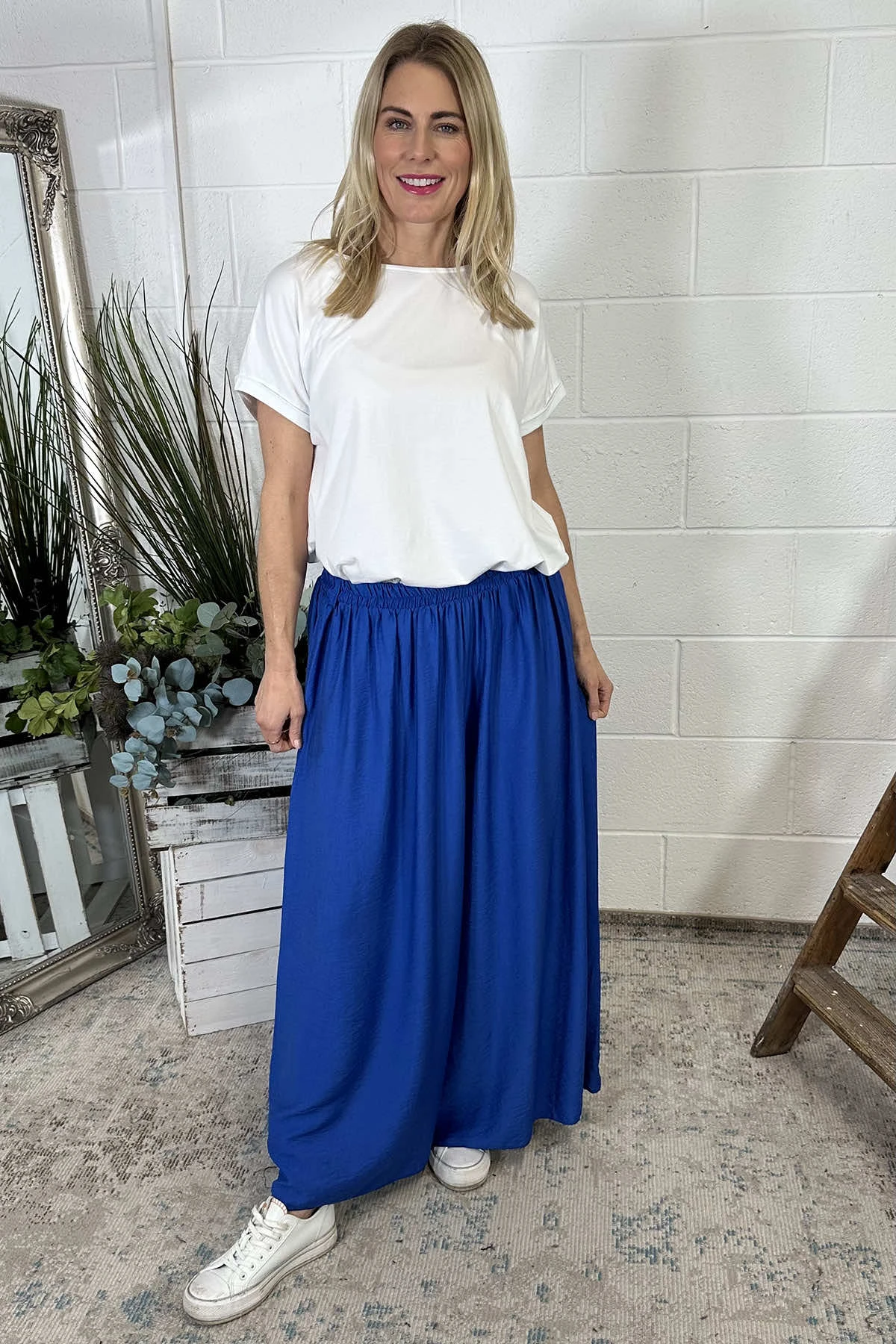 Ameera Wide Leg Trousers Cobalt 3 Ameera Wide Leg Trousers Cobalt