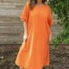 Fernanda Back Detail Linen Dress Orange -Kitandkaboodal Store IMG 3329 bfed0d5f 5b6a 4b51 b539 490fc15be98e