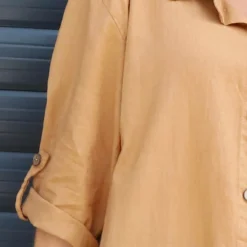 Mariabella Longline Linen Shirt Camel 8 Mariabella Longline Linen Shirt Camel -Kitandkaboodal Store IMG 3331 05db3894 94b2 4b4c 8a8c 8ec01b180a68
