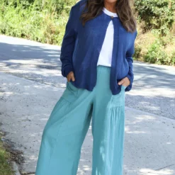 Leandra Knit Cardigan Navy