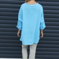 Melita Linen Top Aqua 9 Melita Linen Top Aqua -Kitandkaboodal Store IMG 3386 3d2e36c8 bf3d 43d0 81f1 9a3e8646c821
