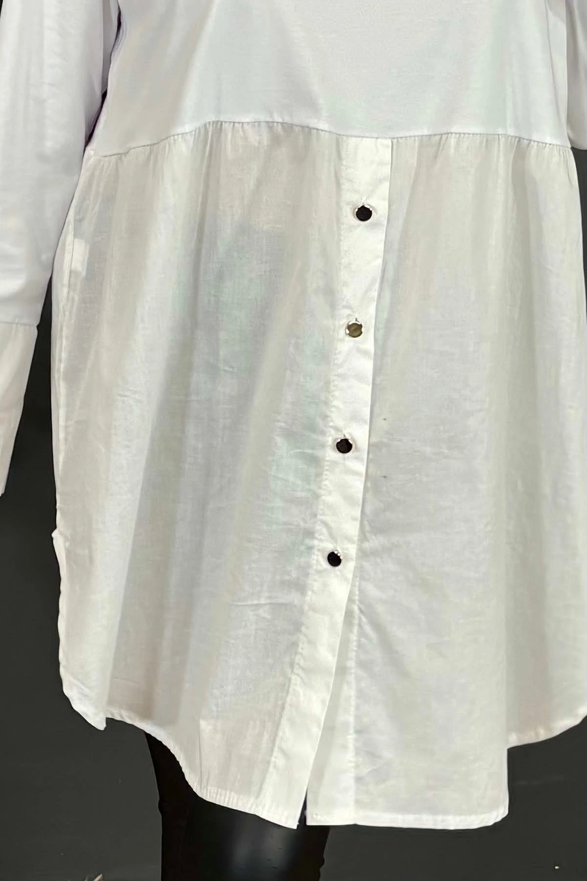 Arwen Cotton Shirt White 5 Arwen Cotton Shirt White - Image 3