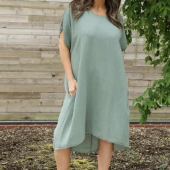 Armina Cotton Tunic Khaki