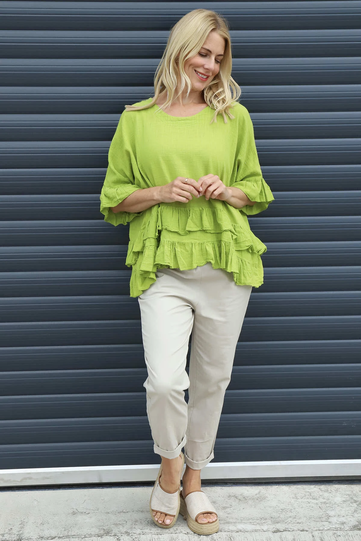 Allena Frill Top Green 3 Allena Frill Top Green