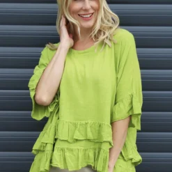 Allena Frill Top Green 8 Allena Frill Top Green -Kitandkaboodal Store IMG 3548 b3e56dba 1e95 4e5a b86f d92b3e13cd81