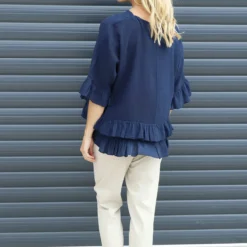 Allena Frill Top Navy -Kitandkaboodal Store IMG 3608 775cad63 66b5 4d8f b7c4 e1518aef029f