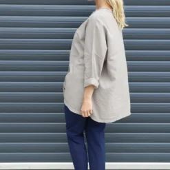 Melita Linen Top Mocha 9 Melita Linen Top Mocha -Kitandkaboodal Store IMG 3638