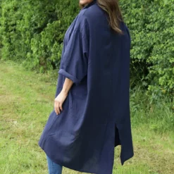 Marcella Linen Shirt Navy 9 Marcella Linen Shirt Navy -Kitandkaboodal Store IMG 3764 f69e70e2 1710 4a64 90f4 7509408beed1