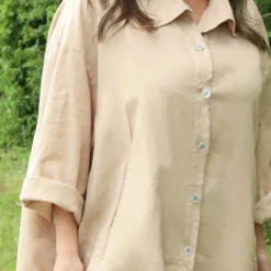 Marcella Linen Shirt Camel -Kitandkaboodal Store IMG 3778 c44adbdd 796f 472c bff9 c247f8824209