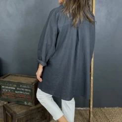 Par Linen Shirt Charcoal 9 Par Linen Shirt Charcoal -Kitandkaboodal Store IMG 3782 49ba2c94 b4c4 44a6 8b08 cef6d7e5e1a6