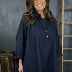 Par Linen Shirt Navy