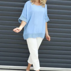 Livie Pocket Cotton Top Powder Blue 8 Livie Pocket Cotton Top Powder Blue -Kitandkaboodal Store IMG 3863 53eac536 5f18 4161 8fcd f3f0cd5e7ca1