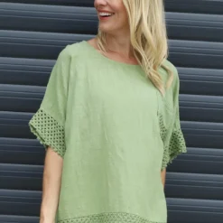 Livie Pocket Cotton Top Green -Kitandkaboodal Store IMG 3890 166d4c98 a65f 48cb 9201 e6027e7dc4e1