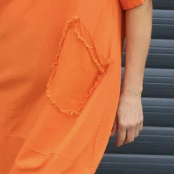 Grazia Flower Patch Linen Tunic Orange 8 Grazia Flower Patch Linen Tunic Orange -Kitandkaboodal Store IMG 3910 3ec6d465 697b 4093 8c8c 309de734c56d