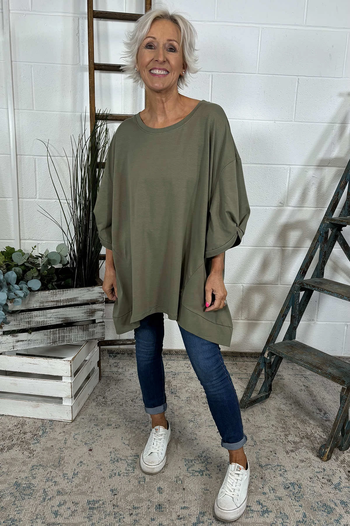 Bianca Cotton Top Khaki 3 Bianca Cotton Top Khaki