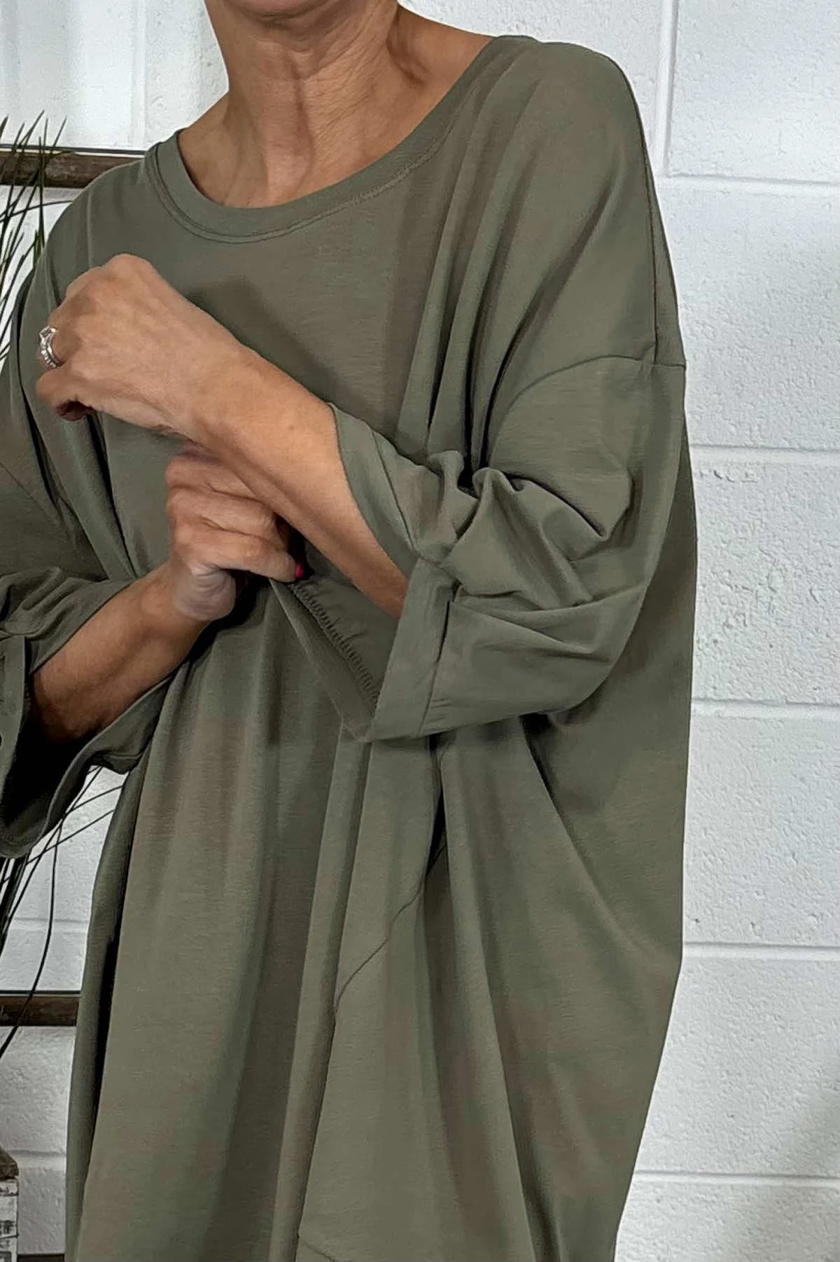 Bianca Cotton Top Khaki 5 Bianca Cotton Top Khaki - Image 3