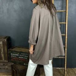 Par Linen Shirt Mocha -Kitandkaboodal Store IMG 3957 69ea6485 5bf5 47df a739 88b593dabbe9