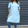 Grazia Flower Patch Linen Tunic Light Blue 1 Grazia Flower Patch Linen Tunic Light Blue -Kitandkaboodal Store IMG 3958 bddc8650 3d41 40c6 9ff5 8cbe14564921