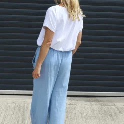 Elana Cotton Trousers Powder Blue 9 Elana Cotton Trousers Powder Blue -Kitandkaboodal Store IMG 3977 de6e6599 5c67 488d 9d41 7707bfcdbc9f