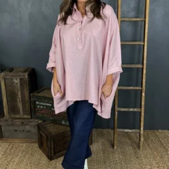 Par Linen Shirt Pink