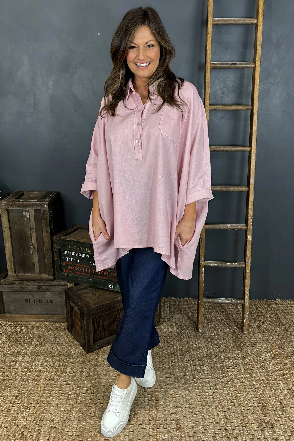 Par Linen Shirt Pink 3 Par Linen Shirt Pink