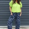 Nina Print Cotton Trousers Navy 2 Nina Print Cotton Trousers Navy -Kitandkaboodal Store IMG 4018 aad05b41 4eca 4539 84fc 40dbb0a284f8