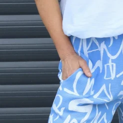 Nina Print Cotton Trousers Powder Blue 8 Nina Print Cotton Trousers Powder Blue -Kitandkaboodal Store IMG 4086 453a94f4 8db0 4d66 a821 df235b961906