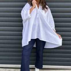 Par Linen Shirt White