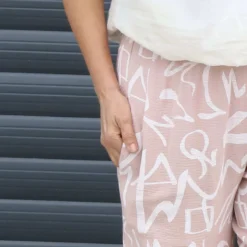Nina Print Cotton Trousers Pink -Kitandkaboodal Store IMG 4131 b41619d1 1db5 43af 9b1e fc6010db682c
