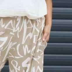 Nina Print Cotton Trousers Stone -Kitandkaboodal Store IMG 4159 a0eb2ecf d0e7 4b31 b2d5 8d3ba27482f9