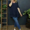 Katriel Embroidered Cotton Top Navy 2 Katriel Embroidered Cotton Top Navy -Kitandkaboodal Store IMG 4167 80672ec9 9579 43bc 93f0 d4a50a89bb98